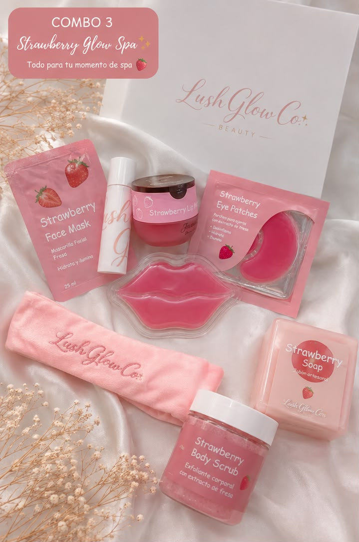 🍓 Combo 3: Strawberry Glow Spa🧖‍♀️